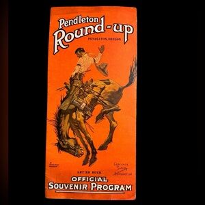 Vintage Original 1937 Pendleton Round-up Official Souvenir Program